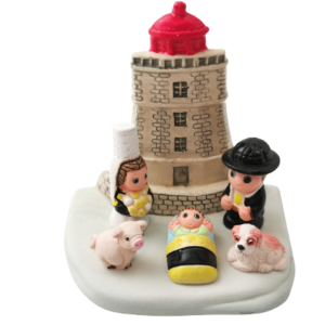 Mini crèche de Noël Bretagne en céramique