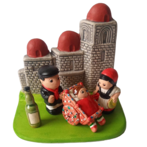 Mini crèche de Noël Sicile en céramique